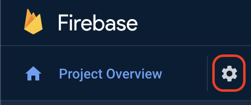 Firebase Console Project Settings