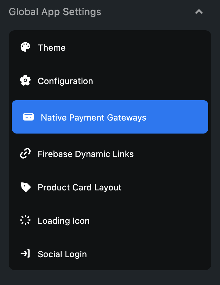 Native Payment Gateways