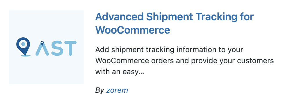 Advanced shipment tracking for wooCommerce Plugin