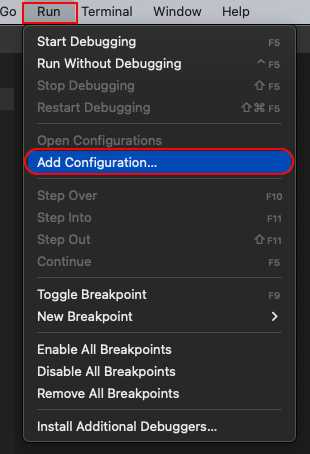 VS Code Edit Configuration